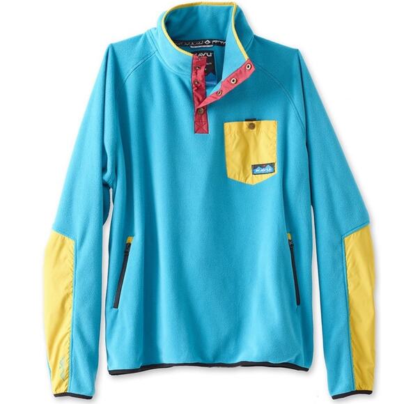 Kavu Teannaway Fleece Pullover Sweater Jacket US Men's L - Picture 1 of 7